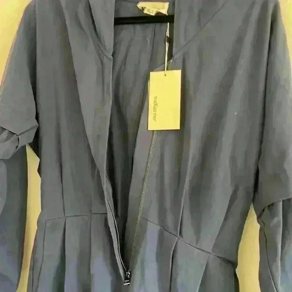 NWT The Korner Blue Hooded Jumpsuit - Picture 4 of 6